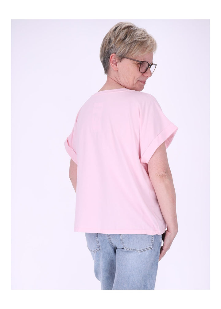 T-Shirt Damen Rundhals Smiley