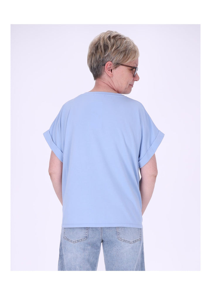 T-Shirt Damen Rundhals Smiley