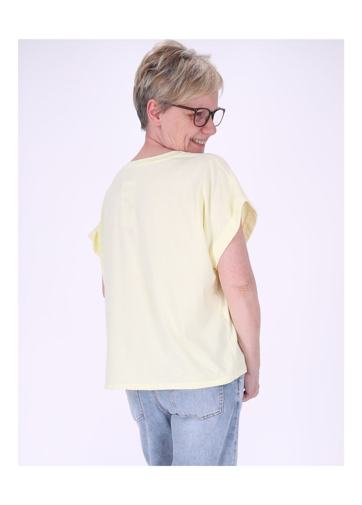 T-Shirt Damen Rundhals Smiley
