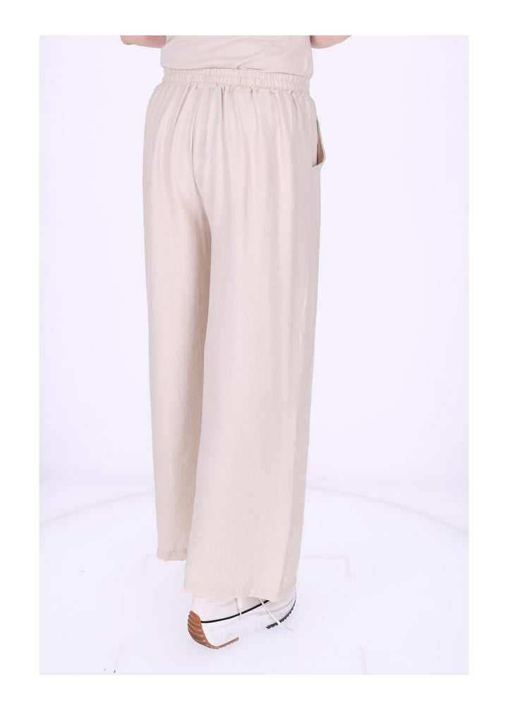 Hose Damen Viskose Gummizug weites Bein