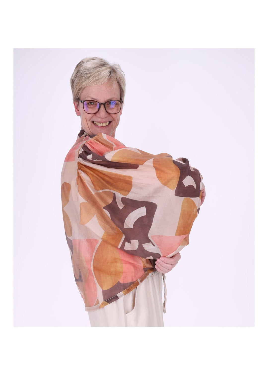 Bluse Damen Langarm AOP grafisch