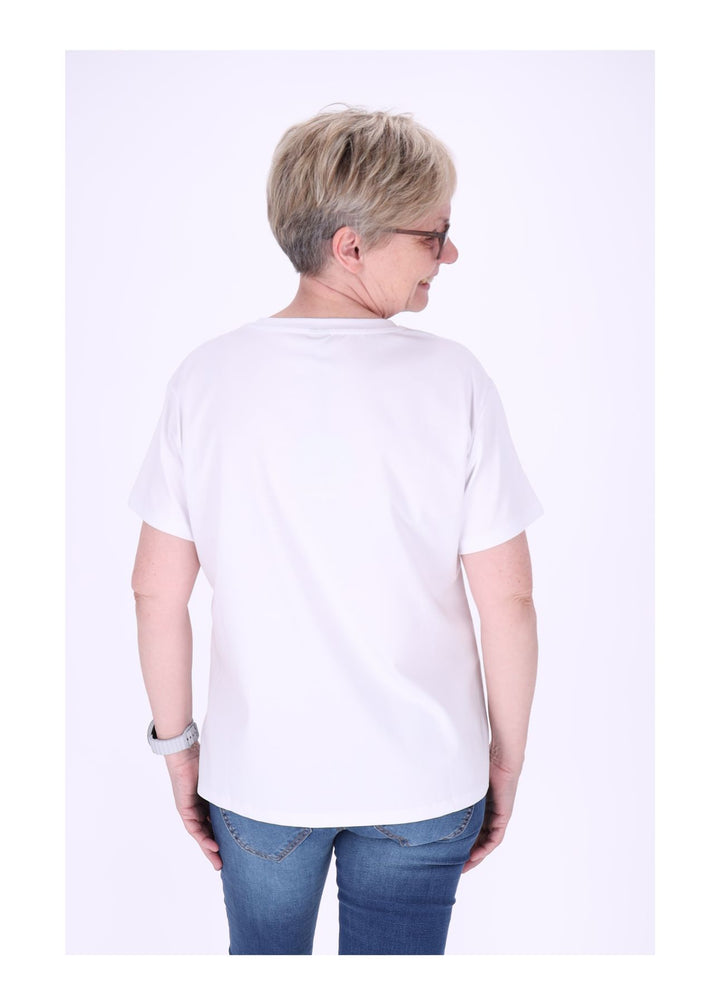 T-Shirt Damen Mixed Print