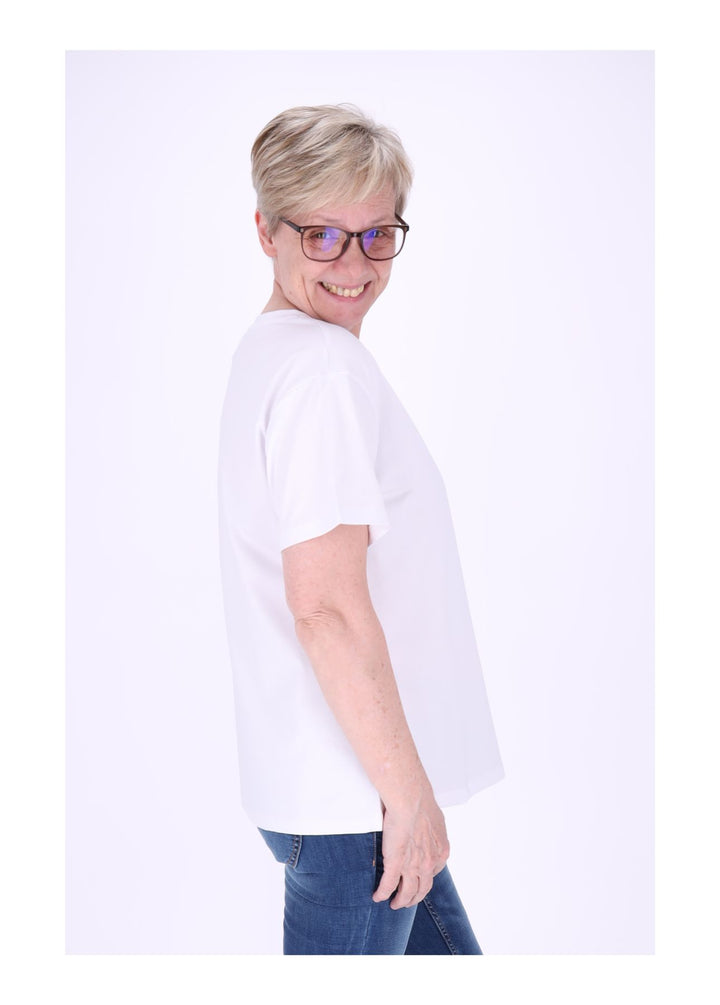 T-Shirt Damen Mixed Print