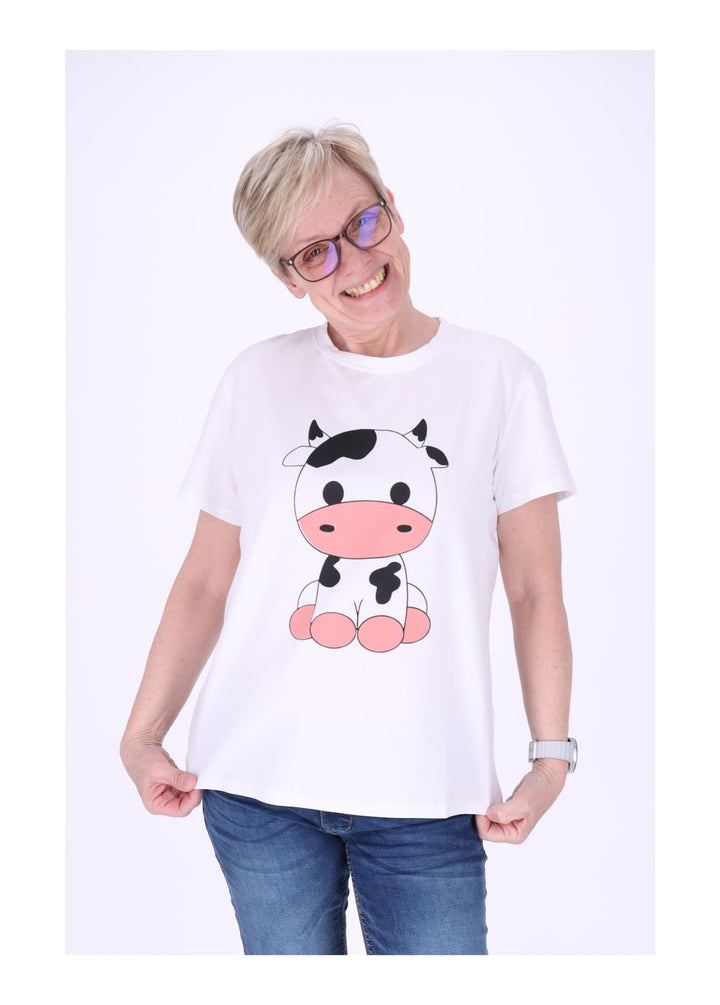T-Shirt Damen Mixed Print