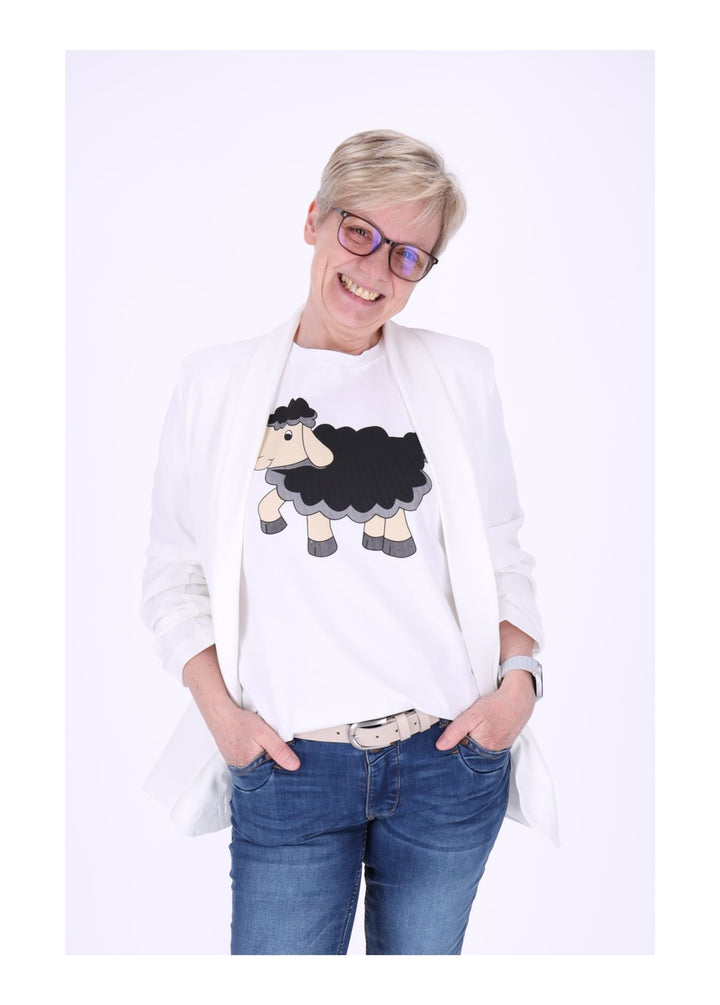T-Shirt Damen Mixed Print