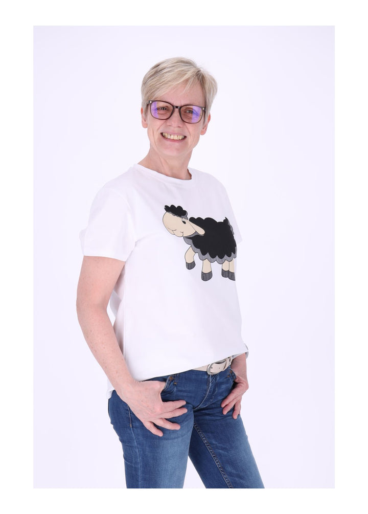 T-Shirt Damen Mixed Print