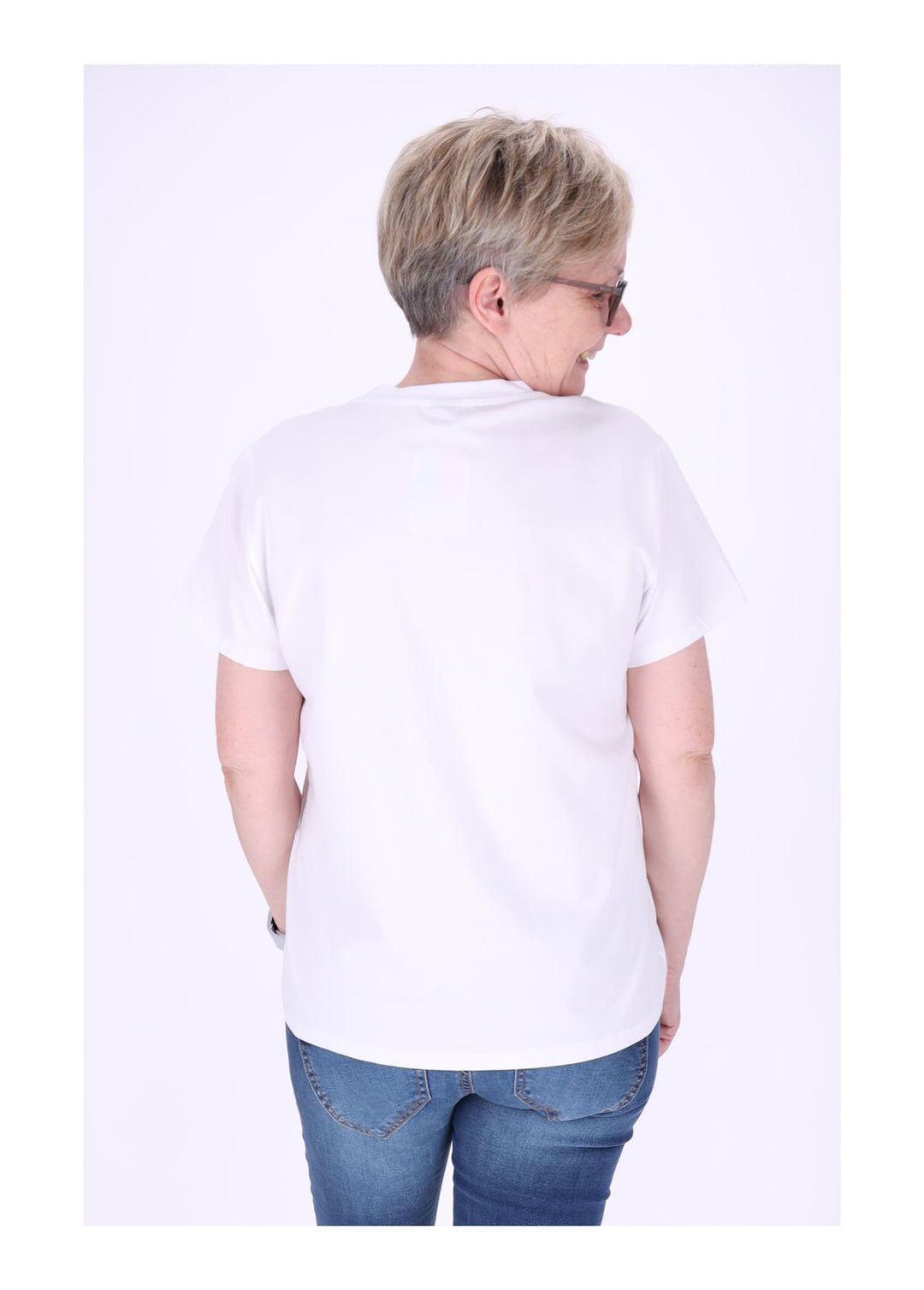 T-Shirt Damen Mixed Print