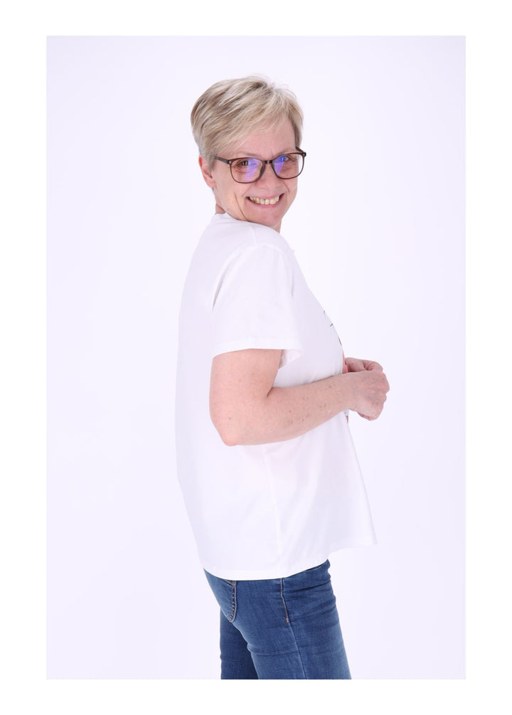 T-Shirt Damen Mixed Print