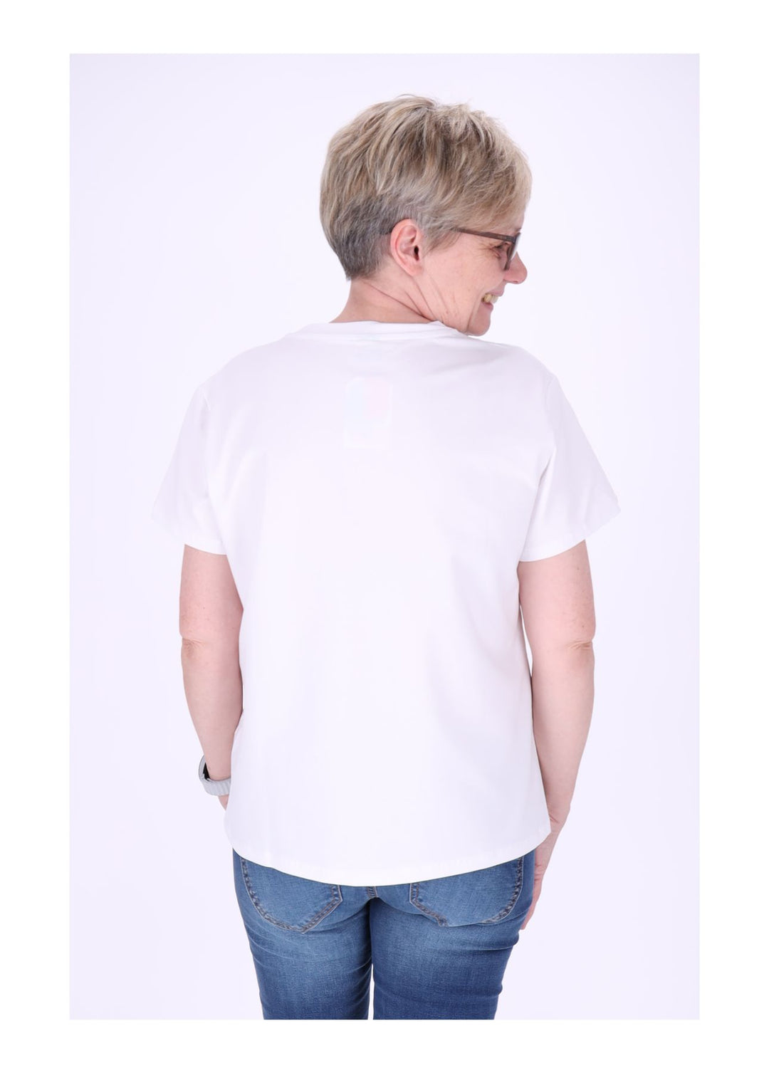 T-Shirt Damen Mixed Print