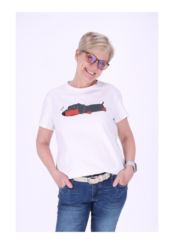 T-Shirt Damen Mixed Print