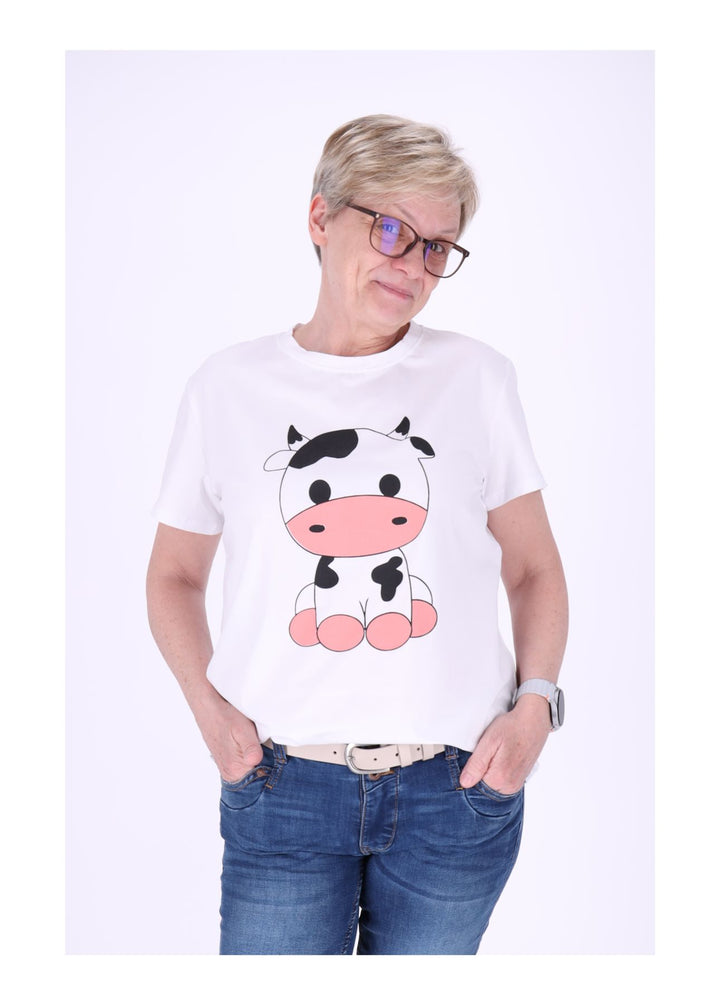 T-Shirt Damen Mixed Print