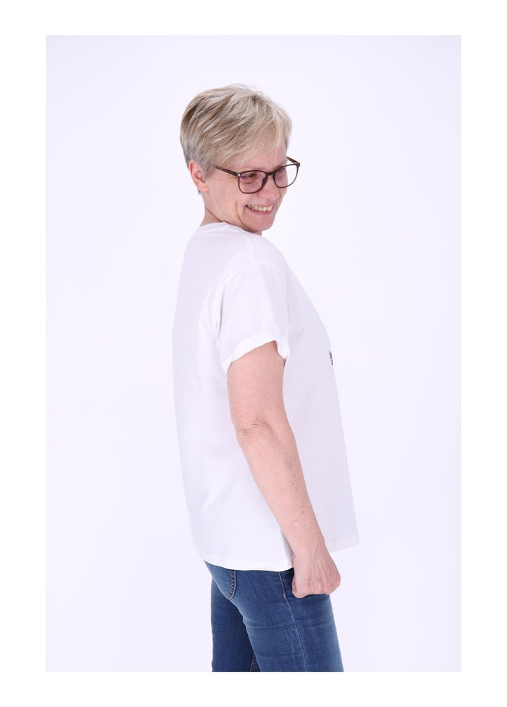 T-Shirt Damen Mixed Print