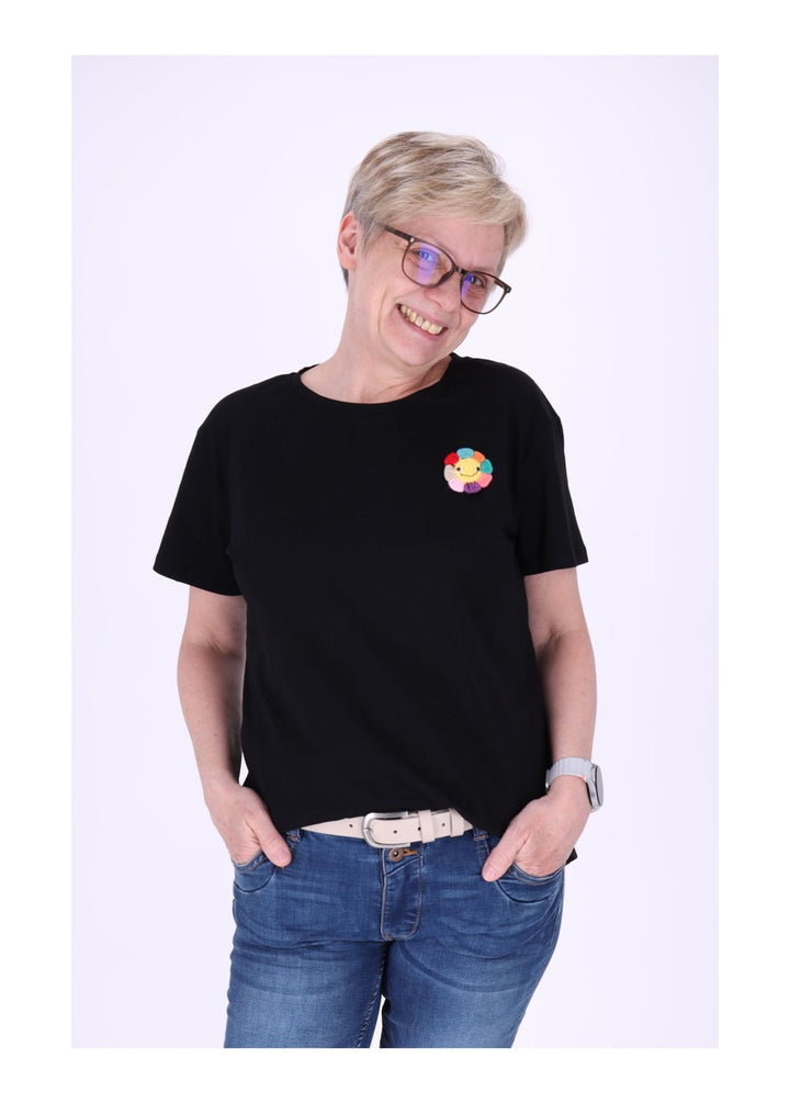 T-Shirt Damen Mixed Print