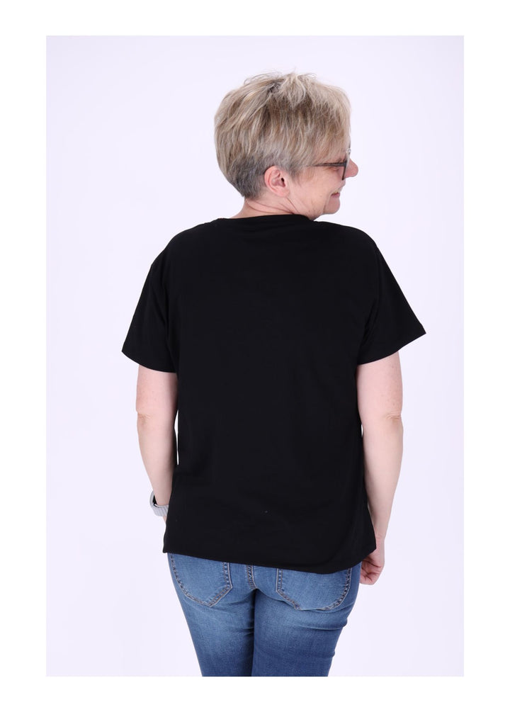 T-Shirt Damen Mixed Print