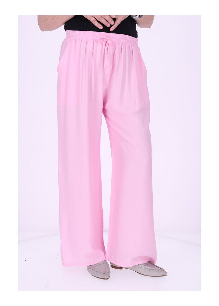 Hose Damen Viskose Gummizug weites Bein