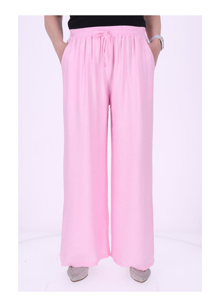 Hose Damen Viskose Gummizug weites Bein