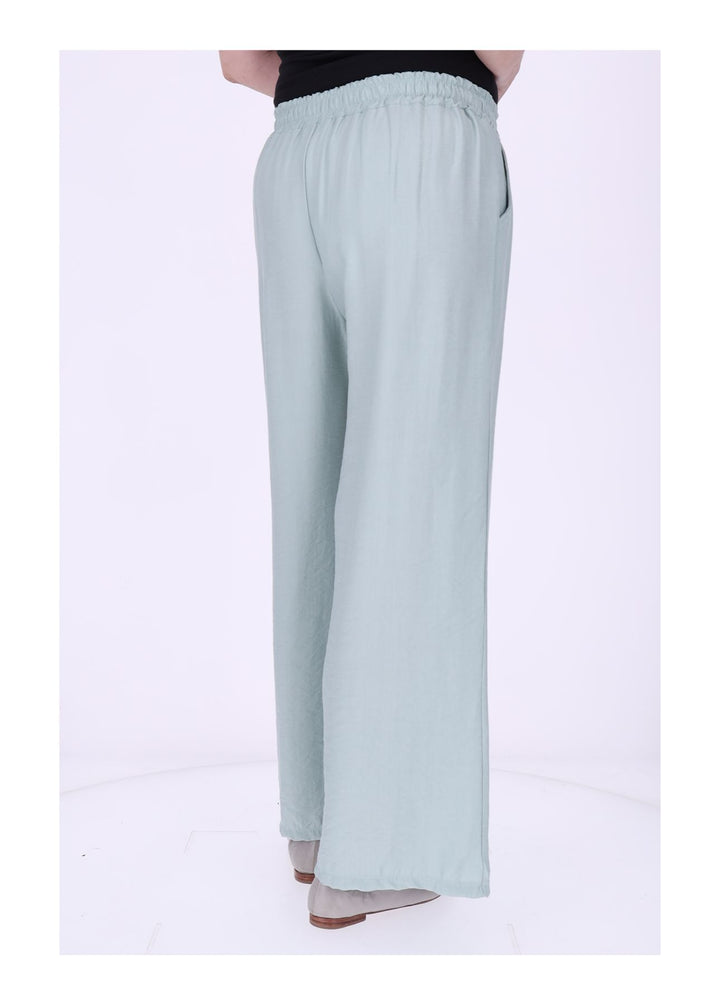Hose Damen Viskose Gummizug weites Bein