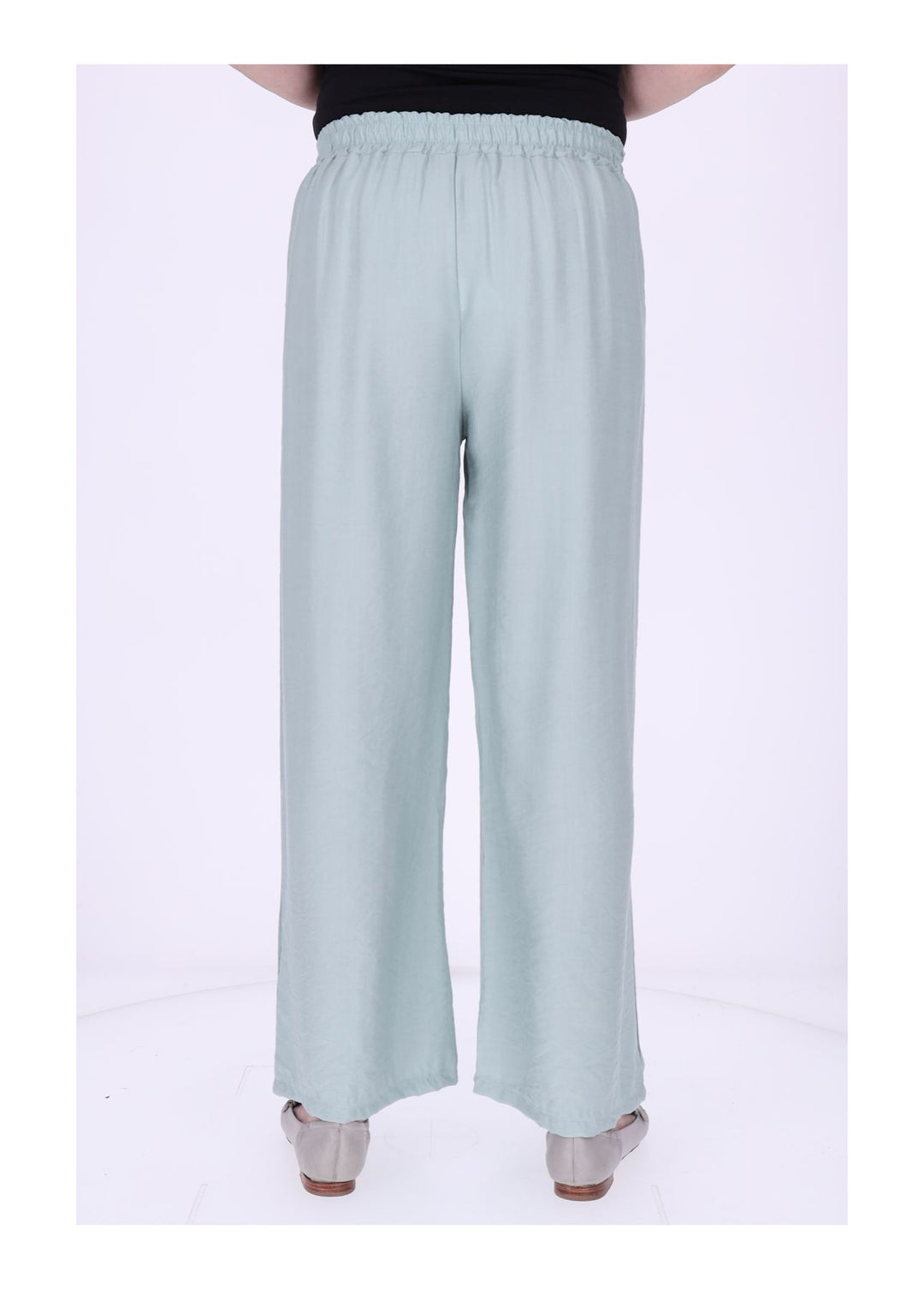 Hose Damen Viskose Gummizug weites Bein