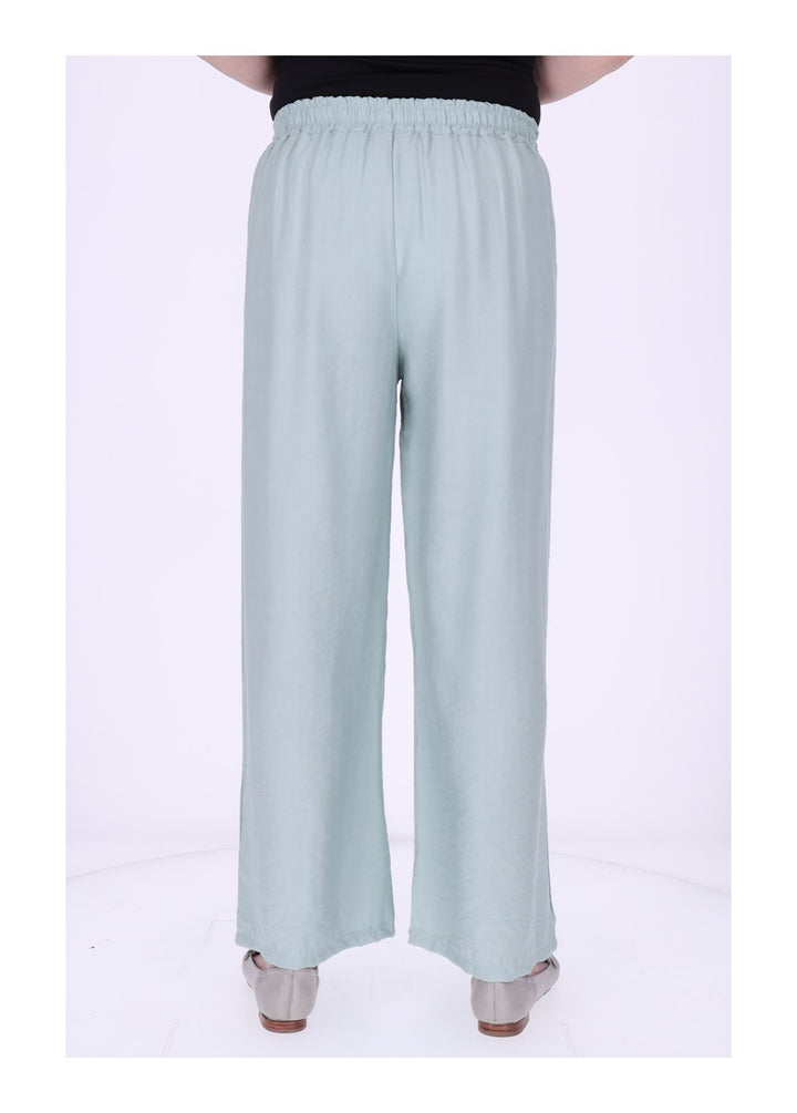 Hose Damen Viskose Gummizug weites Bein