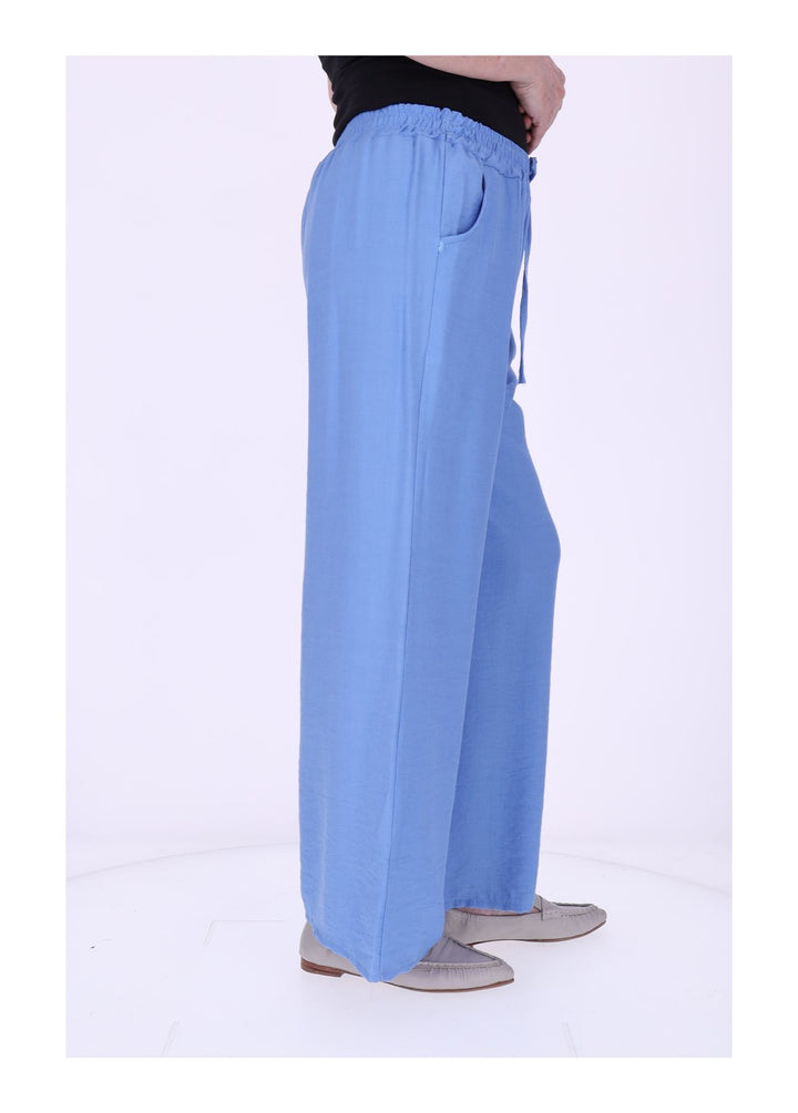 Hose Damen Viskose Gummizug weites Bein
