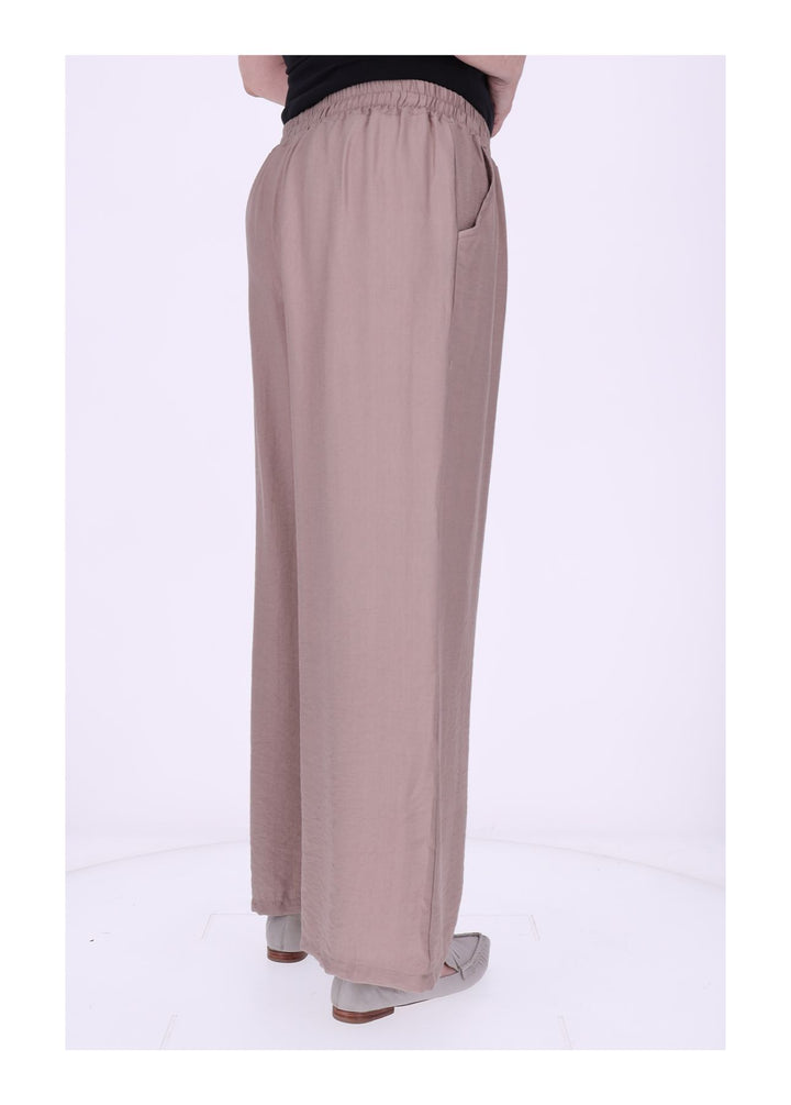 Hose Damen Viskose Gummizug weites Bein