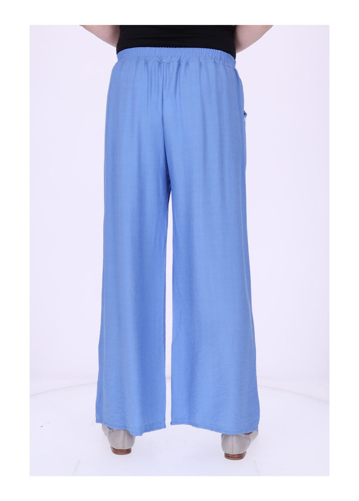 Hose Damen Viskose Gummizug weites Bein