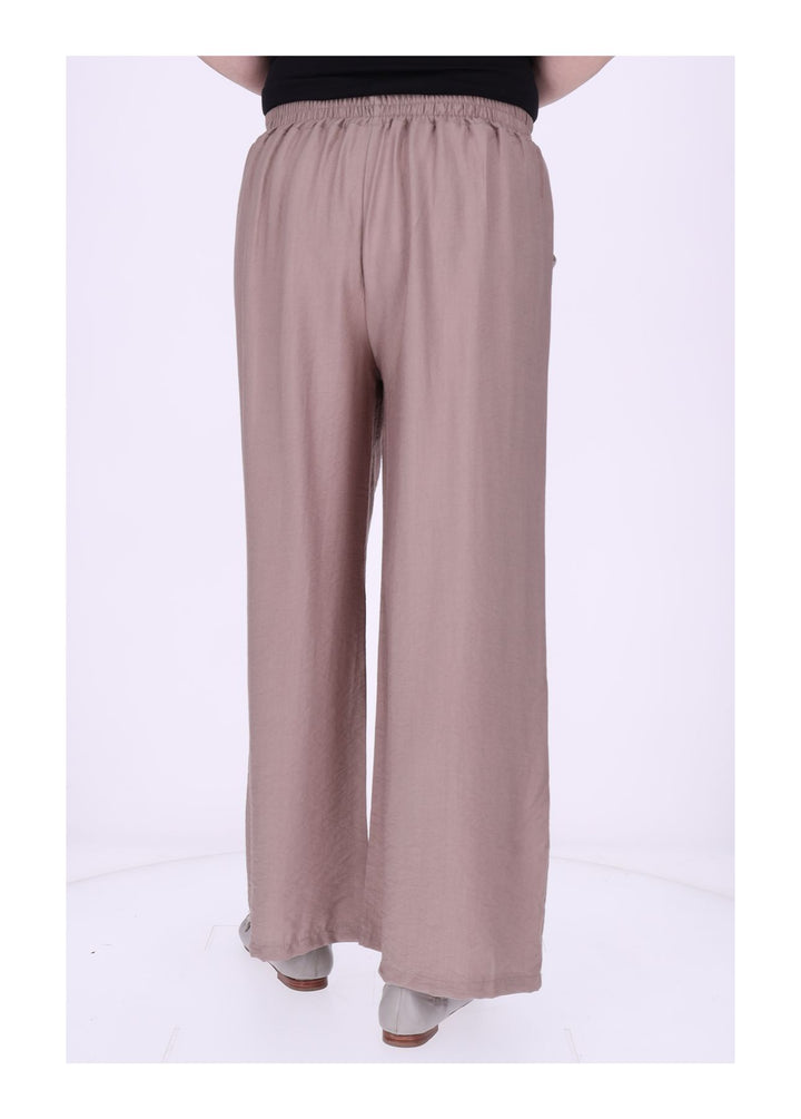 Hose Damen Viskose Gummizug weites Bein