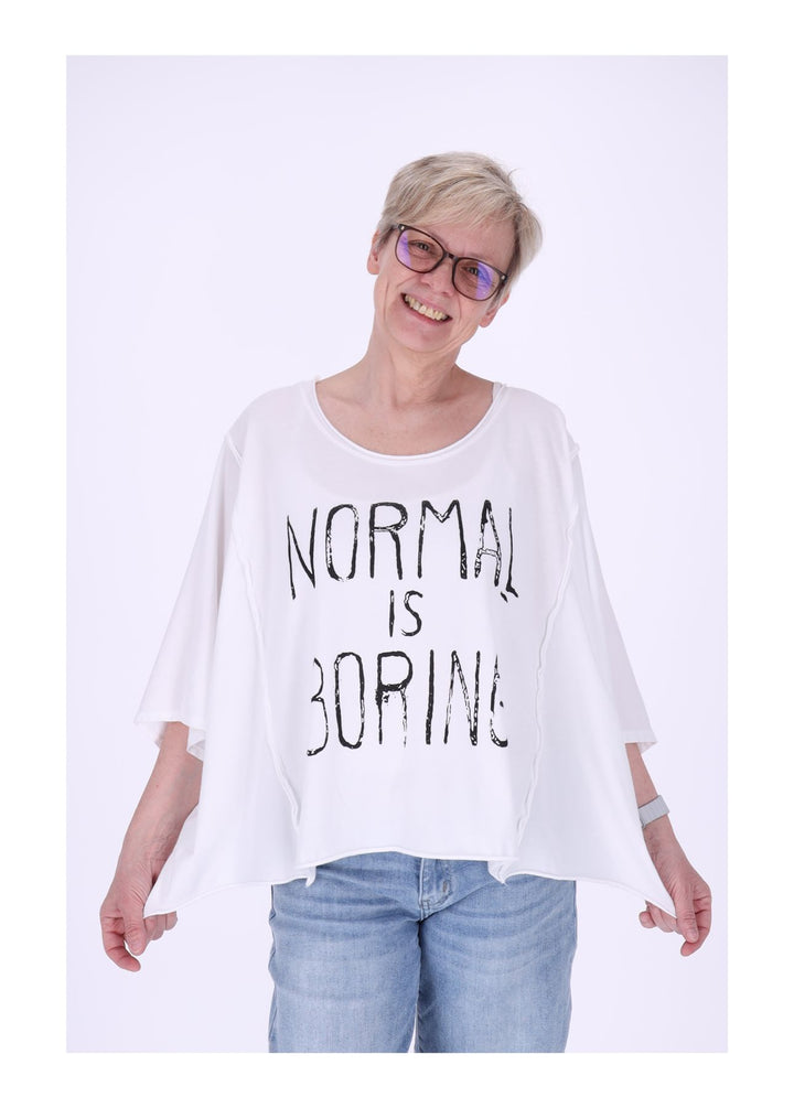 T-Shirt Damen Oversizes NORMAL IS BORING