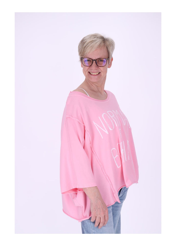 T-Shirt Damen Oversizes NORMAL IS BORING