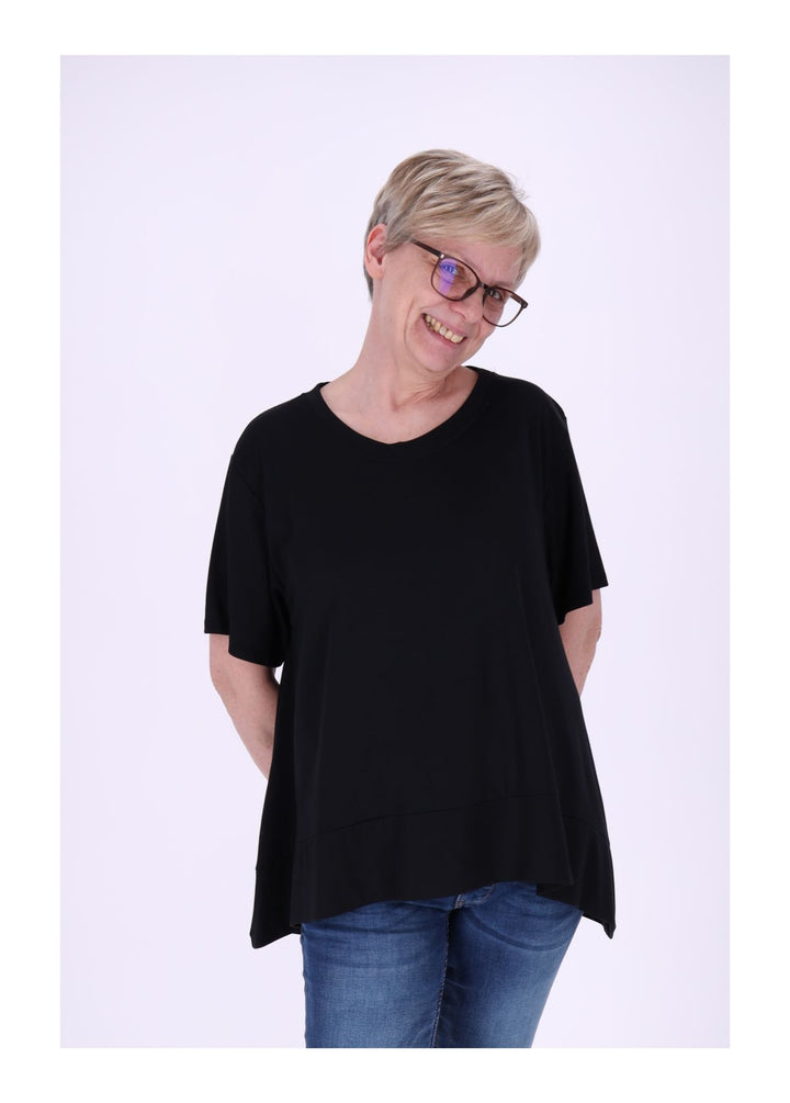 T-Shirt Damen A-Form breiter Bund