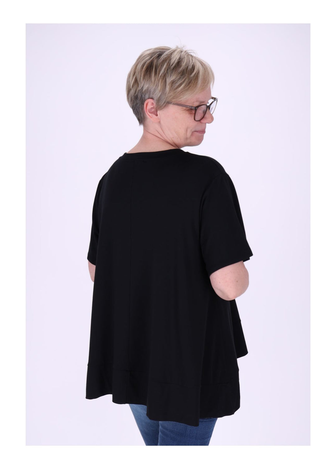 T-Shirt Damen A-Form breiter Bund
