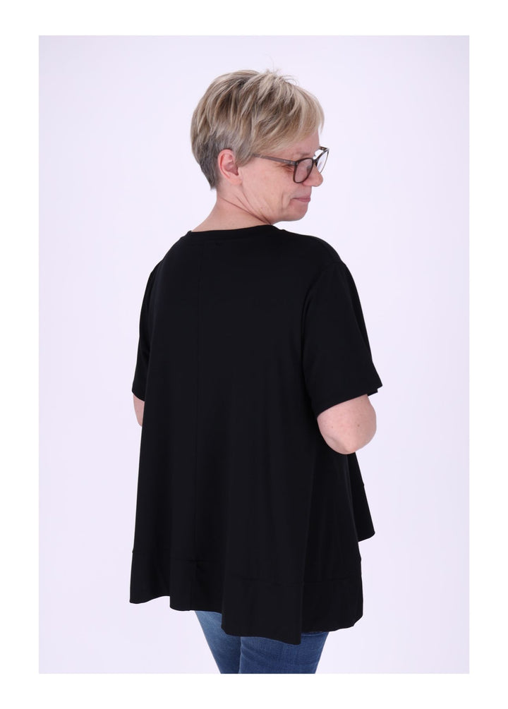 T-Shirt Damen A-Form breiter Bund