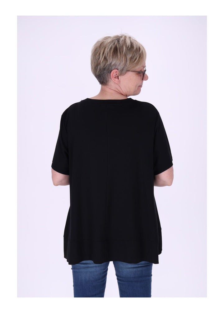T-Shirt Damen A-Form breiter Bund