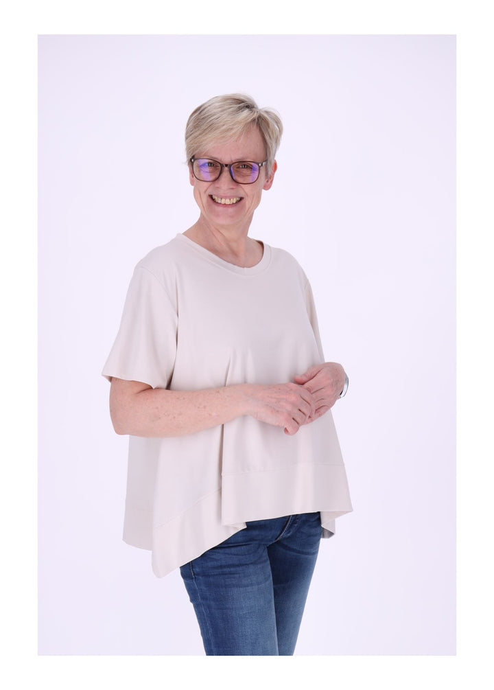 T-Shirt Damen A-Form breiter Bund