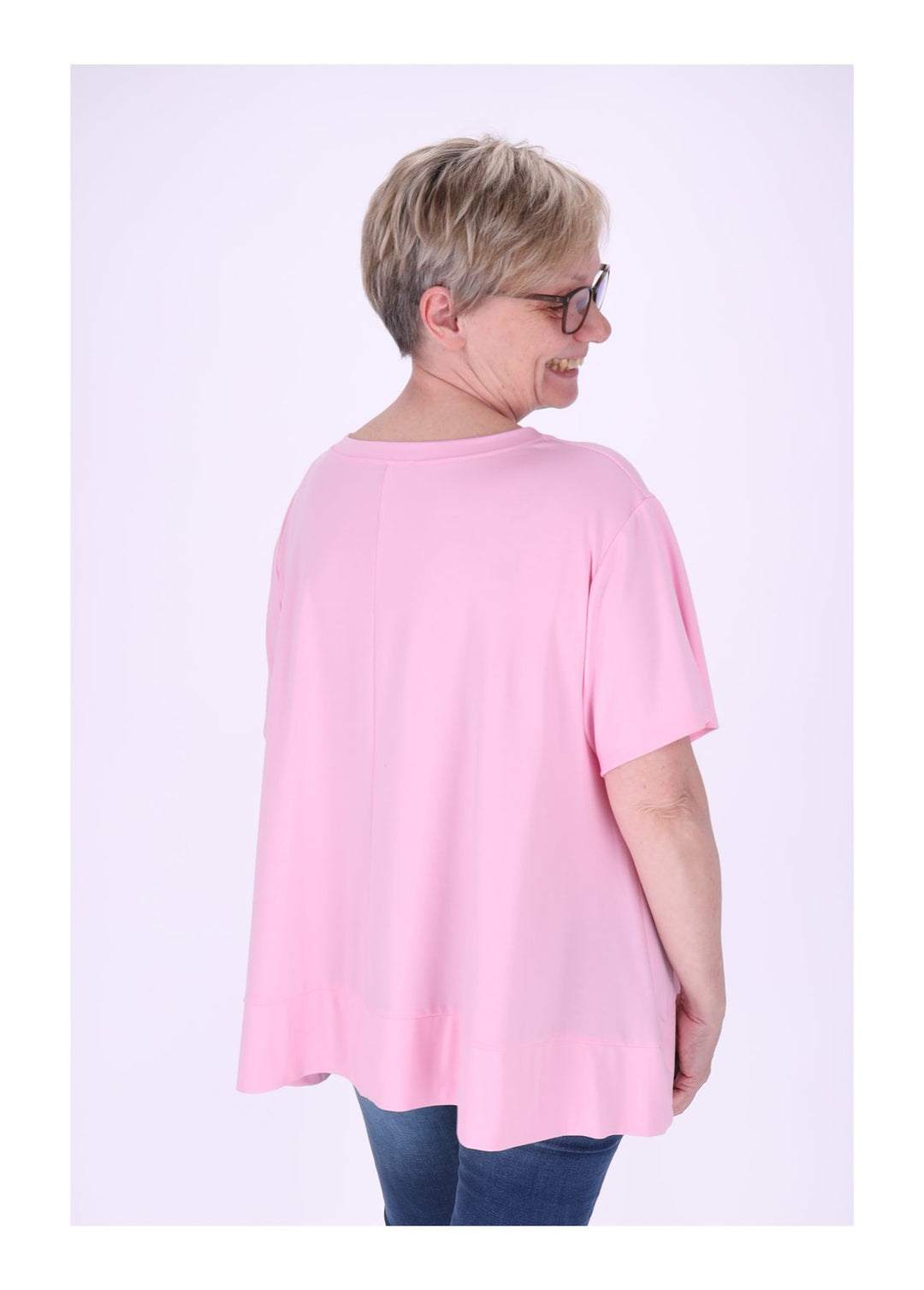 T-Shirt Damen A-Form breiter Bund