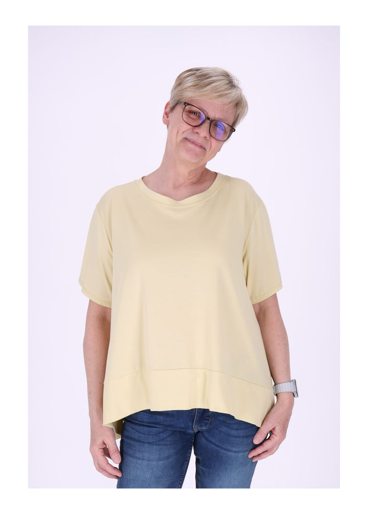 T-Shirt Damen A-Form breiter Bund