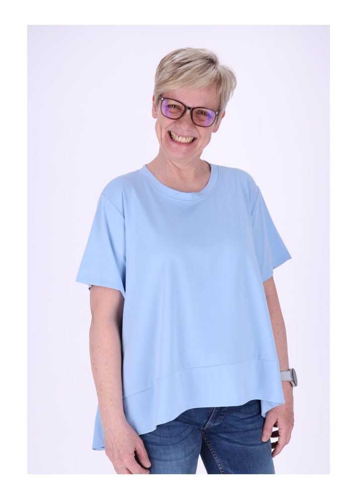 T-Shirt Damen A-Form breiter Bund