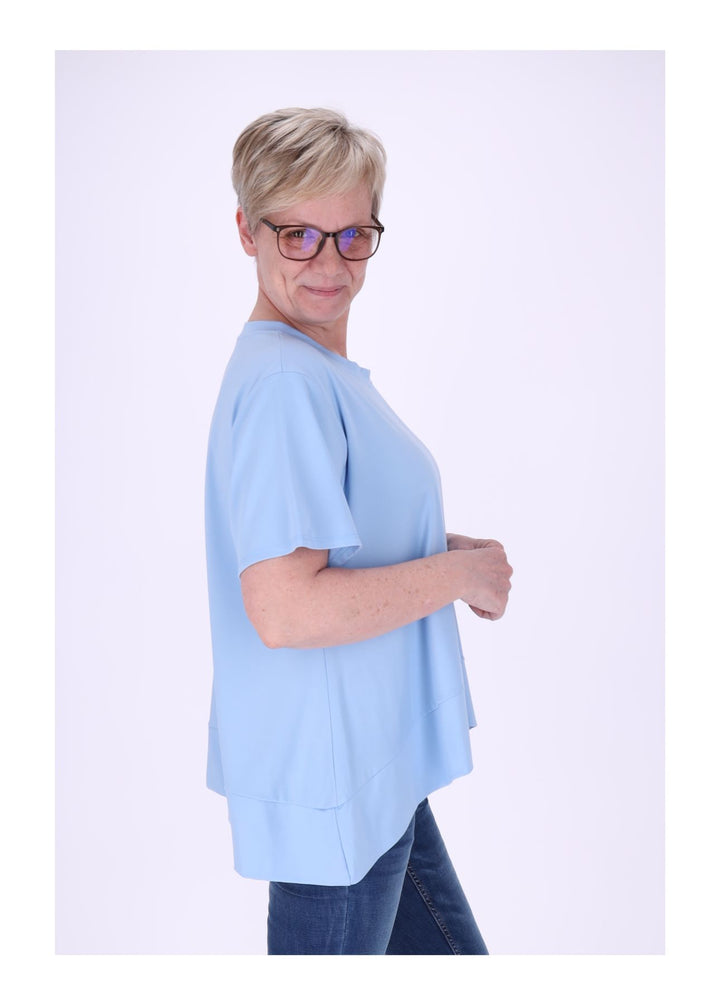 T-Shirt Damen A-Form breiter Bund