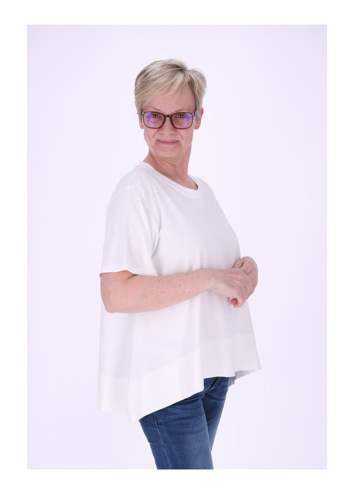 T-Shirt Damen A-Form breiter Bund