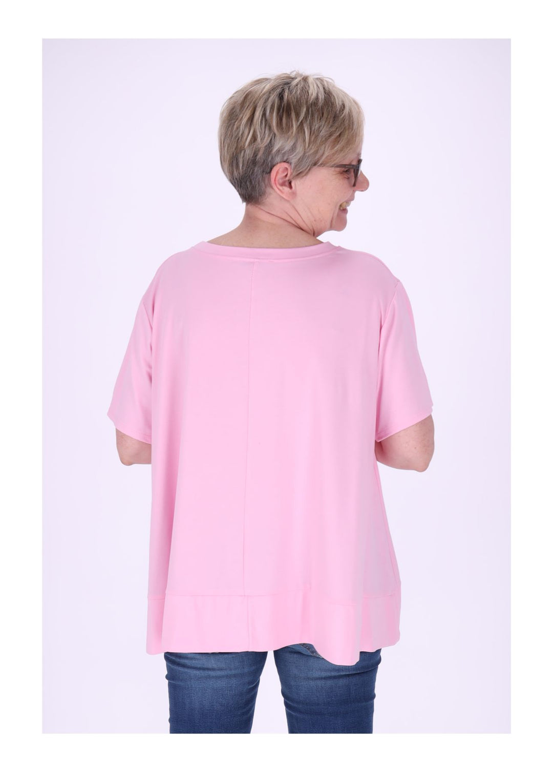 T-Shirt Damen A-Form breiter Bund