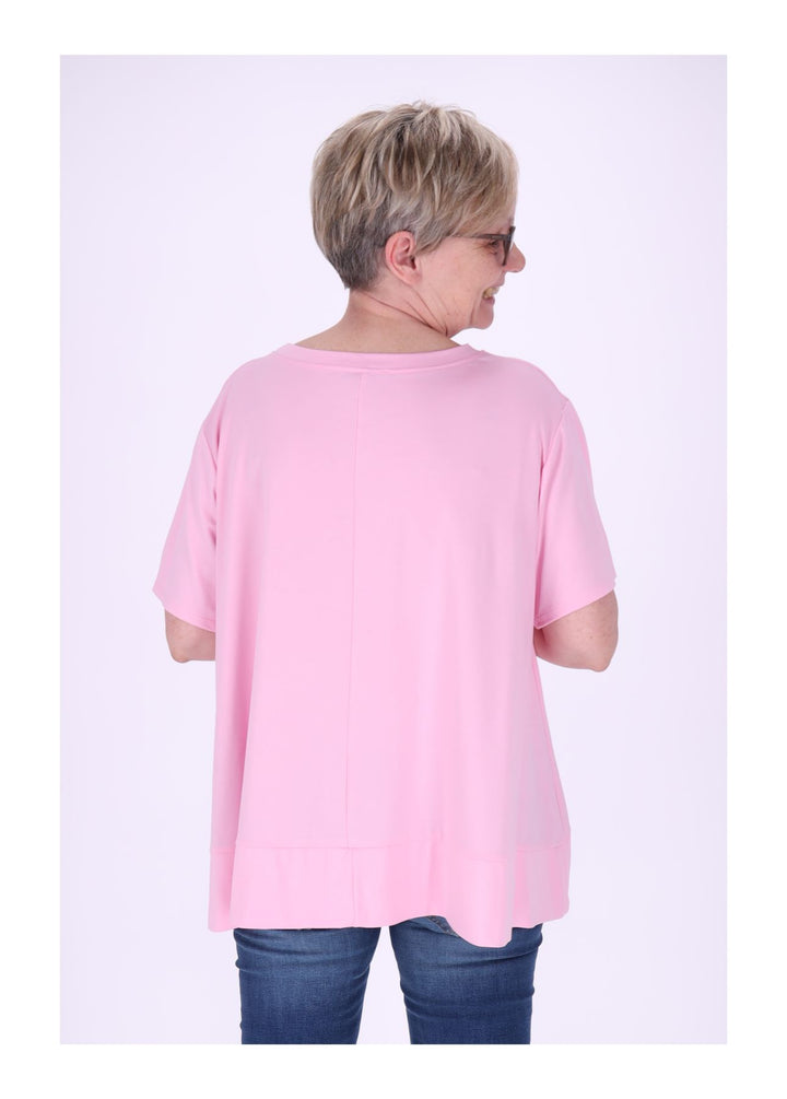 T-Shirt Damen A-Form breiter Bund