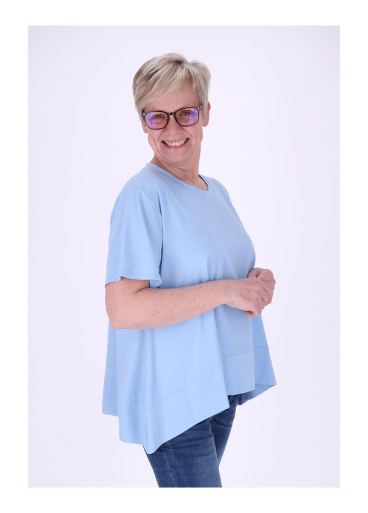 T-Shirt Damen A-Form breiter Bund