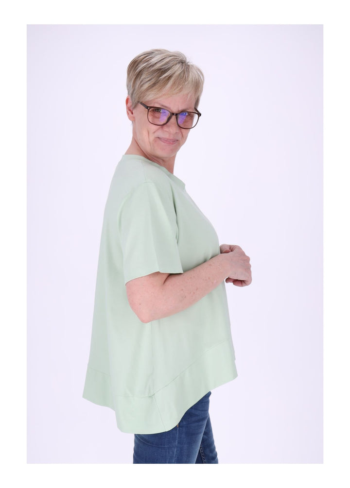 T-Shirt Damen A-Form breiter Bund