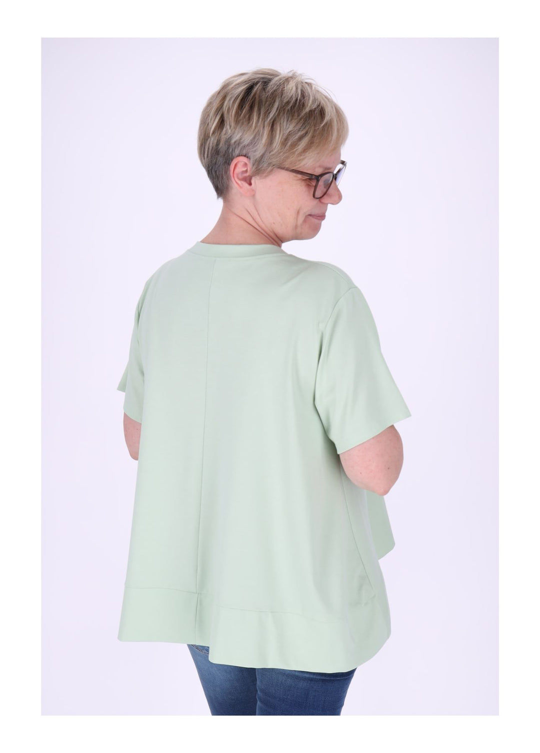 T-Shirt Damen A-Form breiter Bund