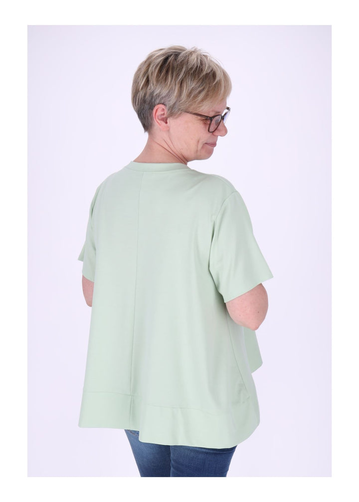 T-Shirt Damen A-Form breiter Bund