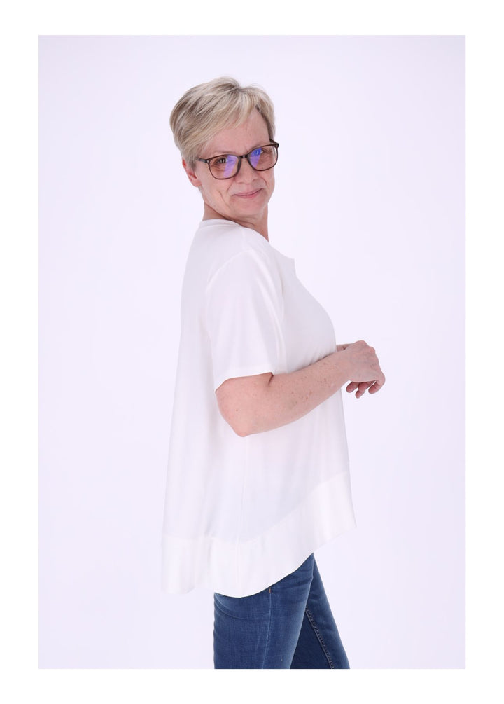 T-Shirt Damen A-Form breiter Bund