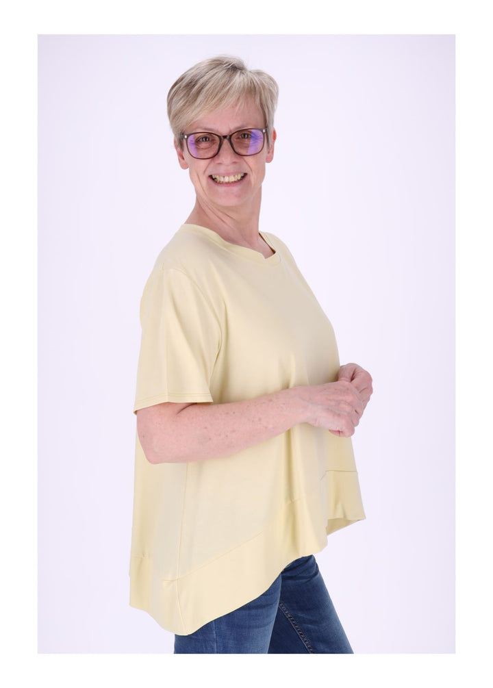 T-Shirt Damen A-Form breiter Bund