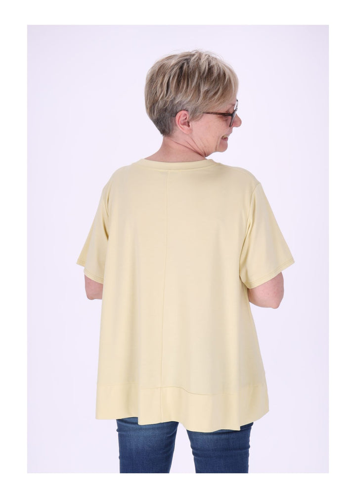 T-Shirt Damen A-Form breiter Bund