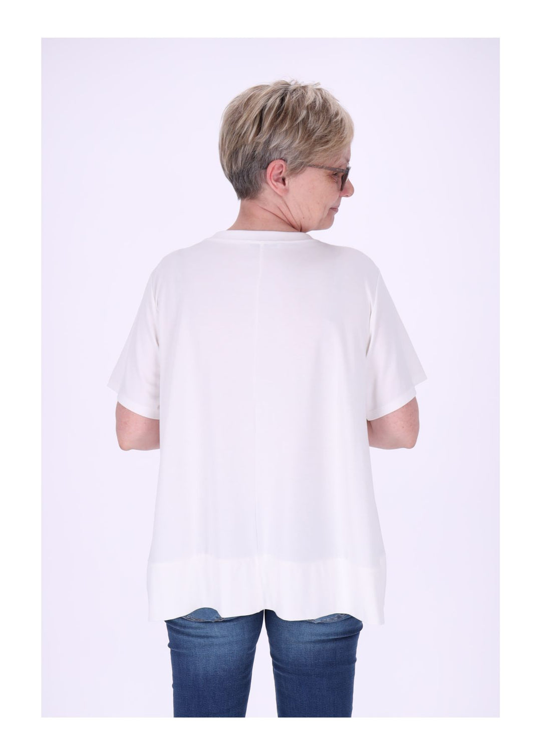 T-Shirt Damen A-Form breiter Bund