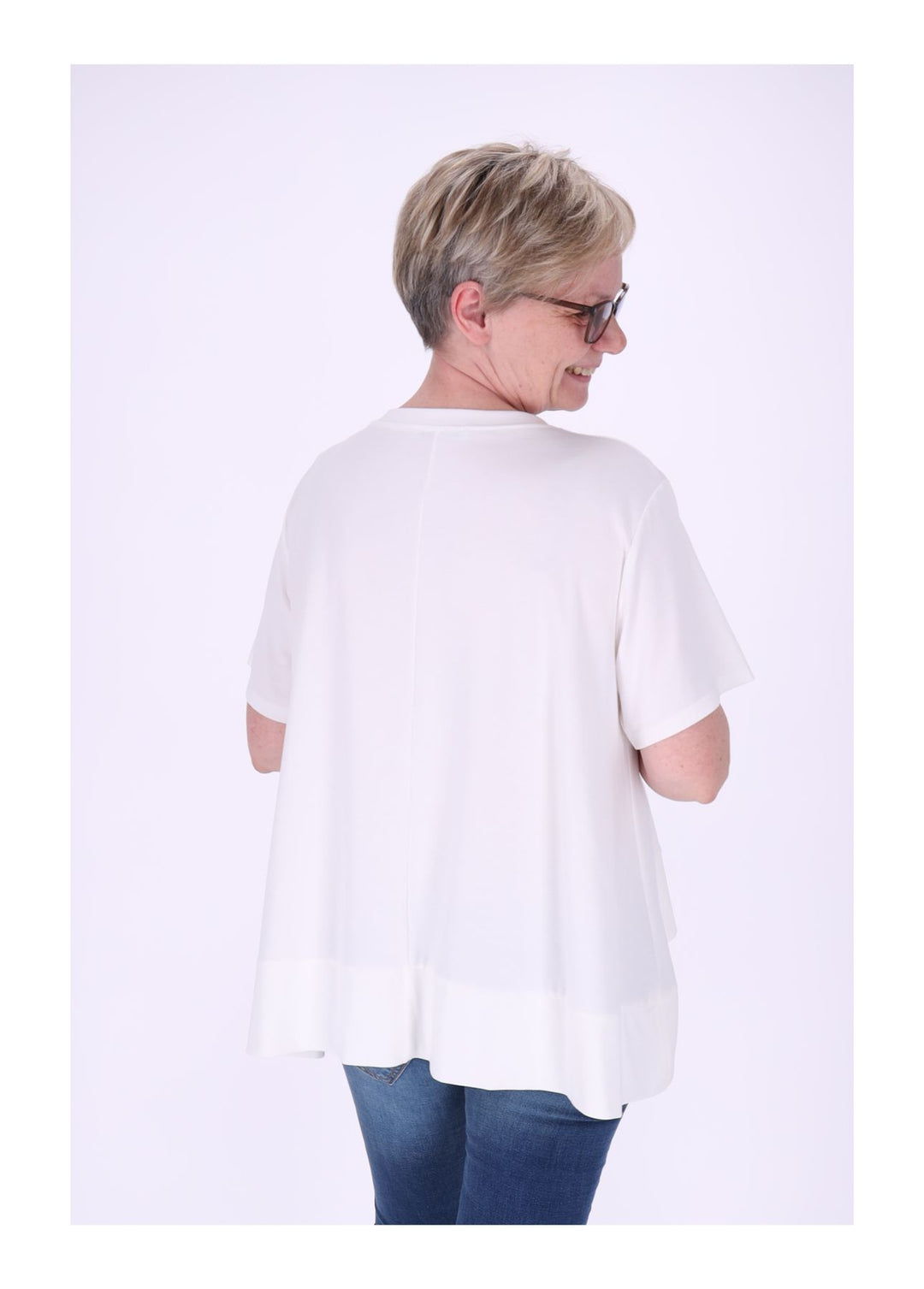 T-Shirt Damen A-Form breiter Bund
